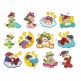 Sleepy bedtime Slumber Sock Monkeys Applique Machine Embroidery Designs by JuJu 