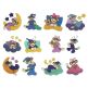 Sleepy Bedtime Slumber Sock Monkeys Filled Machine Embroidery Designs by JuJu