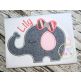 Sleepy Elephant Girl Applique | Machine Embroidery Designs by JuJu