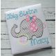 Sleepy Elephant Girl Applique | Machine Embroidery Designs by JuJu