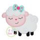 Sleepy Lamb Applique | Machine Embroidery Designs by JuJu