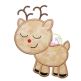 Sleepy Reindeer Boy Applique | Machine Embroidery Designs by JuJu