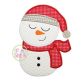 Sleepy Snowman Boy Applique | Machine Embroidery Designs by JuJu