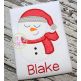 Sleepy Snowman Boy Applique | Machine Embroidery Designs by JuJu