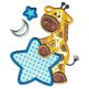 Sleepy Time Critters Applique Set 1 Machine Embroidery Designs by JuJu