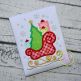 Sleigh with Tree Applique | Machine Embroidery Designs by JuJu
