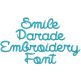 Smile Parade Embroidery Font Machine Embroidery Designs by JuJu