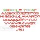 Snoodle Toons Embroidery Font