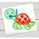 Snorkel Sea Turtle | Machine Embroidery Designs by JuJu