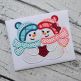 Snow Couple 2 Applique | Machine Embroidery Designs by JuJu