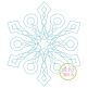 Snowflake Bean Stitch 1 Embroidery | Machine Embroidery Designs by JuJu