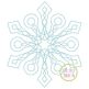 Snowflake Bean Stitch 1 Embroidery | Machine Embroidery Designs by JuJu
