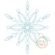 Snowflake Bean Stitch 2 Embroidery | Machine Embroidery Designs by JuJu