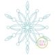 Snowflake Bean Stitch 2 Embroidery | Machine Embroidery Designs by JuJu