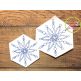 Snowflake Bean Stitch 2 Embroidery | Machine Embroidery Designs by JuJu