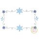 Snowflake Frame Bean Embroidery | Machine Embroidery Designs by JuJu