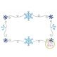 Snowflake Frame Bean Embroidery | Machine Embroidery Designs by JuJu