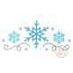 Snowflake Border Embroidery | Machine Embroidery Designs by JuJu