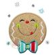 Snowflake Gingerbread Applique | Machine Embroidery Designs by JuJu