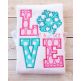 Snowflake LOVE Applique | Machine Embroidery Designs by JuJu