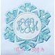 Snowflake for Monogram Applique | Machine Embroidery Designs by JuJu