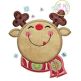 Snowflake Reindeer Applique | Machine Embroidery Designs by JuJu