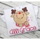 Snowflake Reindeer Applique | Machine Embroidery Designs by JuJu