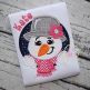 SnowGirl Circle Applique | Machine Embroidery Designs by JuJu