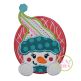 Snowgirl Oval Applique | Machine Embroidery Designs by JuJu