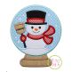 Snow Globe Snowman Applique | Machine Embroidery Designs by JuJu