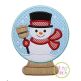 Snow Globe Snowman Applique | Machine Embroidery Designs by JuJu