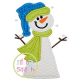 Snowman 3 Applique | Machine Embroidery Designs by JuJu