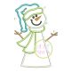 Snowman 3 Applique | Machine Embroidery Designs by JuJu