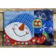 Christmas Patchwork Mug Rugs In The Hoop | Machine Embroidery Designs by JuJu