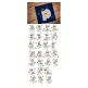 Snowman Applique Alphabet Machine Embroidery Designs by JuJu