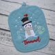 Snowman and Bird Applique | Machine Embroidery Designs by JuJu