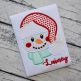 Snowman Fluffy Hat Applique | Machine Embroidery Designs by JuJu