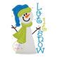Snowman Let It Snow Applique | Machine Embroidery Designs by JuJu