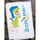 Snowman Let It Snow Applique | Machine Embroidery Designs by JuJu