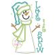 Snowman Let It Snow Applique | Machine Embroidery Designs by JuJu