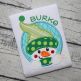 Snowman Oval Applique | Machine Embroidery Designs by JuJu
