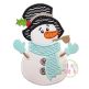 Snowman Pipe Applique | Machine Embroidery Designs by JuJu