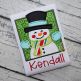 Snowman Square Applique | Machine Embroidery Designs by JuJu