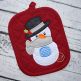 Snowman with Muff Applique | Machine Embroidery Designs by JuJu