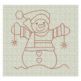 Simply Snowmen Redwork Machine Embroidery Designs by JuJu