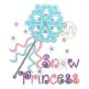 Snow Princess Wand Applique | Machine Embroidery Designs by JuJu