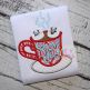 Snow Day Hot Chocolate Applique | Machine Embroidery Designs by JuJu