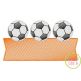 Soccer Ball Trio Banner Sketch | Machine Embroidery Designs by JuJu