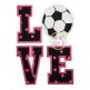 Soccer LOVE Applique Design | Machine Embroidery Designs by JuJu