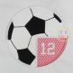 Soccer Monogram Applique | Machine Embroidery Designs by JuJu